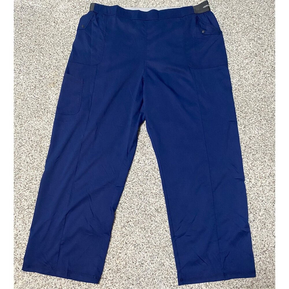 Dickies Scrubs Pants Women's Plus 3XL BLUE Elastic Waist Bottoms Pull on Stretch